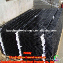 All Black PVC Coated Wire Mesh Fence Panel